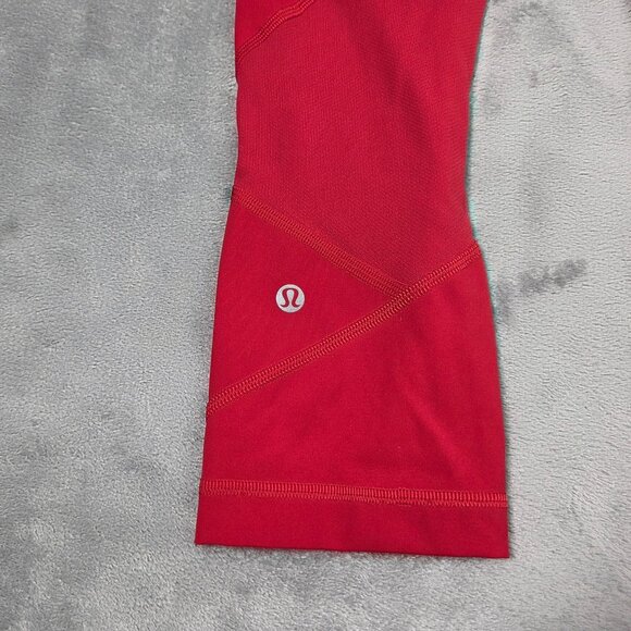 Lululemon Pace Rival Crop Womens 4 Dark Red 22" Inseam W6AXMS - Picture 8 of 12